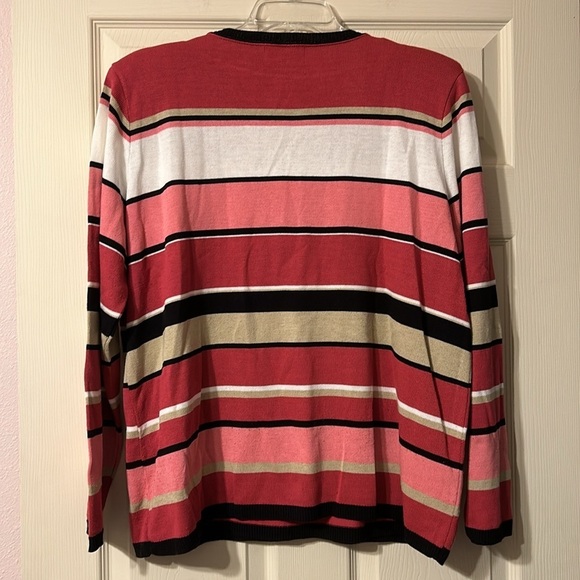 Vintage Alfred Dunner Stripe Sweater 1X - Picture 6 of 6
